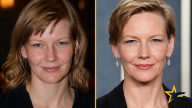 Sandra Hüller jung im Vergleich zu heute